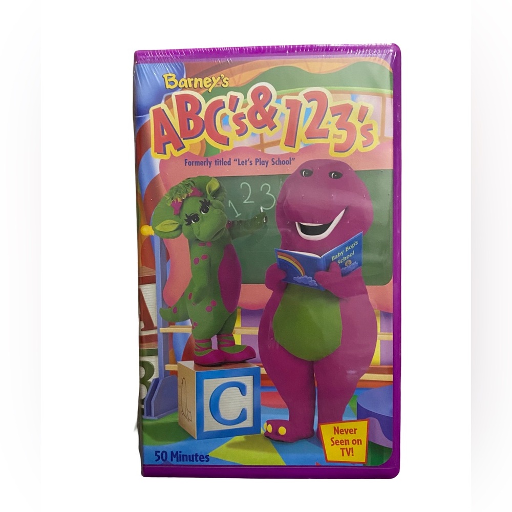 1999 Barney ABC's & 123's ~ New Factory Sealed VHS Tape